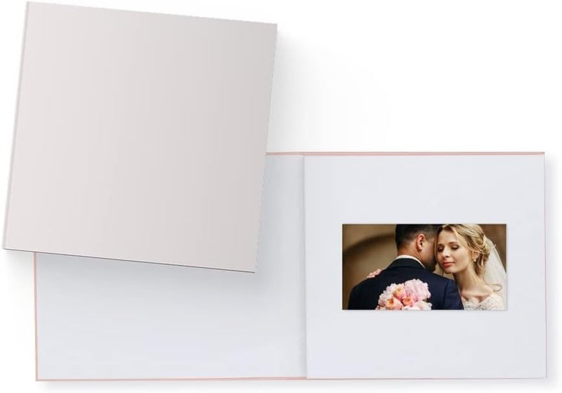 HEIRLOOM 7" Digital Video Book with IPS HD Screen - Memory Playback Photo Album for Wedding Birthday Anniversary - 1 Hour Storage No WiFi Required - White Hardcover Gift - Image 1